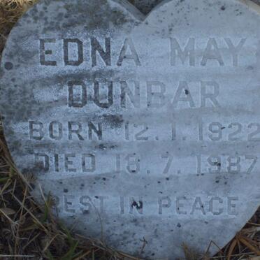 DUNBAR Edna May 1922-1987