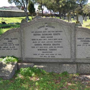 DANTU Daniel Moses -1948 &amp; Sophia Georgina MASON 1867-1948