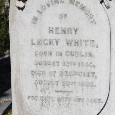WHITE Henry Lecky 1845-1894