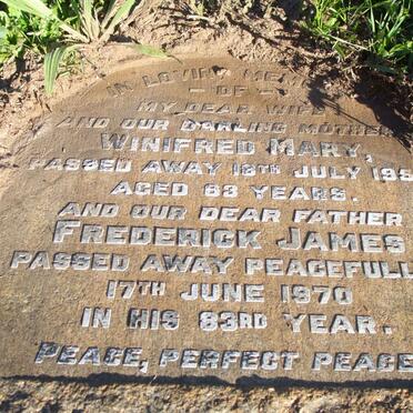 DUNSTAN Frederick James  -1970 &amp; Winifred Mary  -1954 