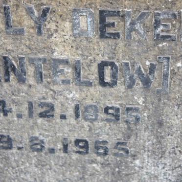 DEKENAH Doris Emily nee PENTELOW 1895-1965