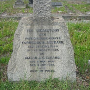 ECKARD Cornelius S.J. 1854-1902 &amp; Maria J.C. 1855-1908