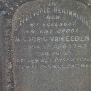 EEDEN Victor C., van -1943