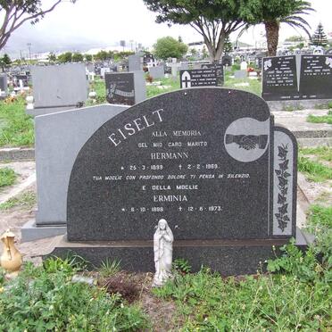 EISELT Hermann 1899-1969 &amp; Erminia 1898-1973