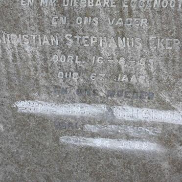 EKERMANS Christian Stephanus -1955 &amp; Christina Wilhelmina -1966  :: EKERMANS Hendrick Pieter -1925 _2