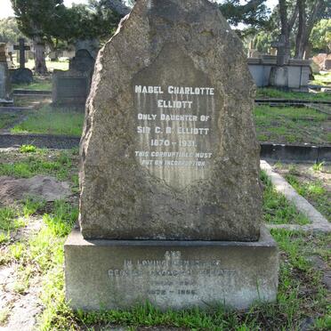 ELLIOTT Mabel Charlotte 1870-1931 :: ELLIOTT George Goodban 1872-1956