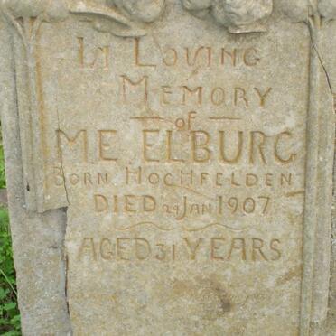 ELBURG M.E. nee HOCHFELDEN -1907