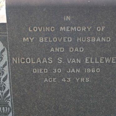 ELLEWEE Nicolaas S., van -1960