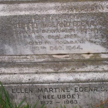 EGENEAS Edward Imsland 1868-1944 :: EGENAES Ellen Martine nee UBOE 1872-1963