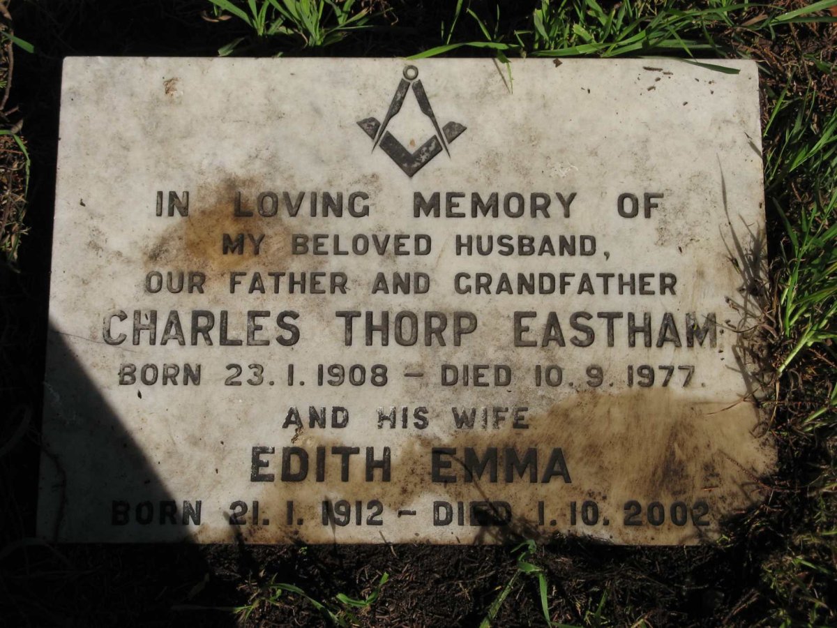 EASTHAM Charles Thorp 1908-1977 &amp; Edith Emma 1912-2002