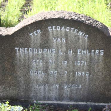 EHLERS Theodorus L.H. 1871-1950