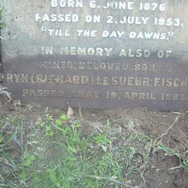 FISCHER  Ryk Le Sueur -1962