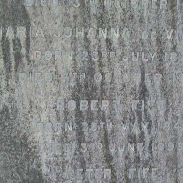 VILLIERS Maria Johanna, de  -1894 :: FIFE Robert 1841-1899