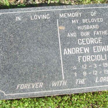 FORCIOLI George Andrew Edward 1908-1973