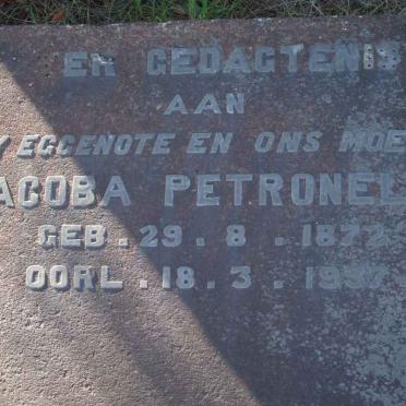 FONTINI Jacoba Petronella  1872-1937