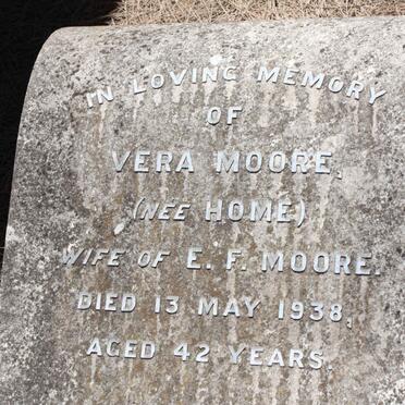 MOORE Vera nee HOME -1938