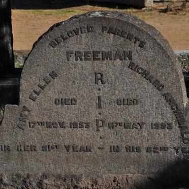 FREEMAN Richard Archibald -1953 &amp; Amy Ellen -1953