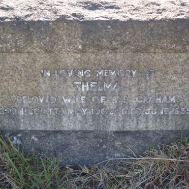 GRAHAM Thelma nee SCOTT 1902-1935