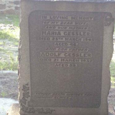 GESSLER Adolf -1952 &amp; Maria -1945