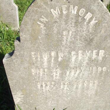 GEYER Simon -1890 