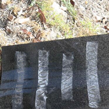 GEYER Anna Salomina 1893-1975