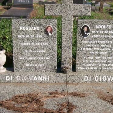 GIOVANNI Rossano, di  1955-2003 :: DI GIOVANNI Adolfo 1947-1997