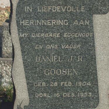GOOSEN Daniel J.R. 1904-1953