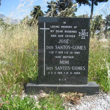 GOMES José, DOS SANTOS 1913-1989 &amp; Mimi 1916-2003