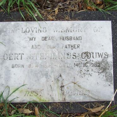 GOUWS Gert Stephanus 1919-1982