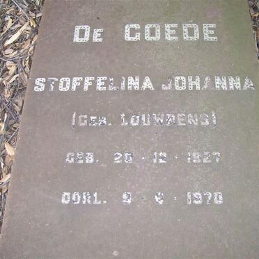 GOEDE Stoffelina Johanna, de nee LOUWRENS 1927-1970