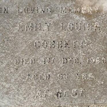 GOBBETT Emily Louisa -1960