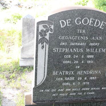 GOEDE Stephanus Willem, de 1886-1951 &amp; Beatrix Hendrina SADIE 1893-1972