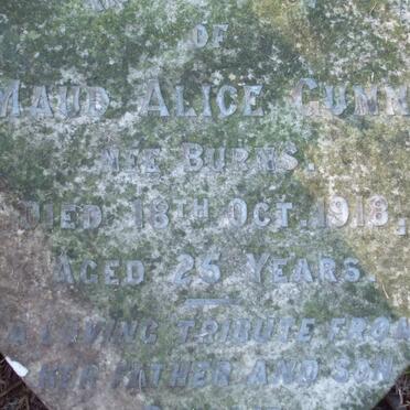 GUNN Maud Alice nee BURNS -1918