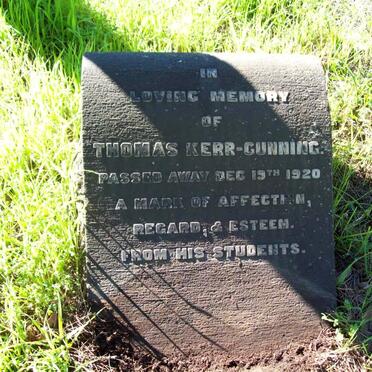GUNNING Thomas, KERR -1920