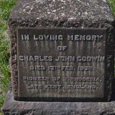 GODWIN Charles John -1938