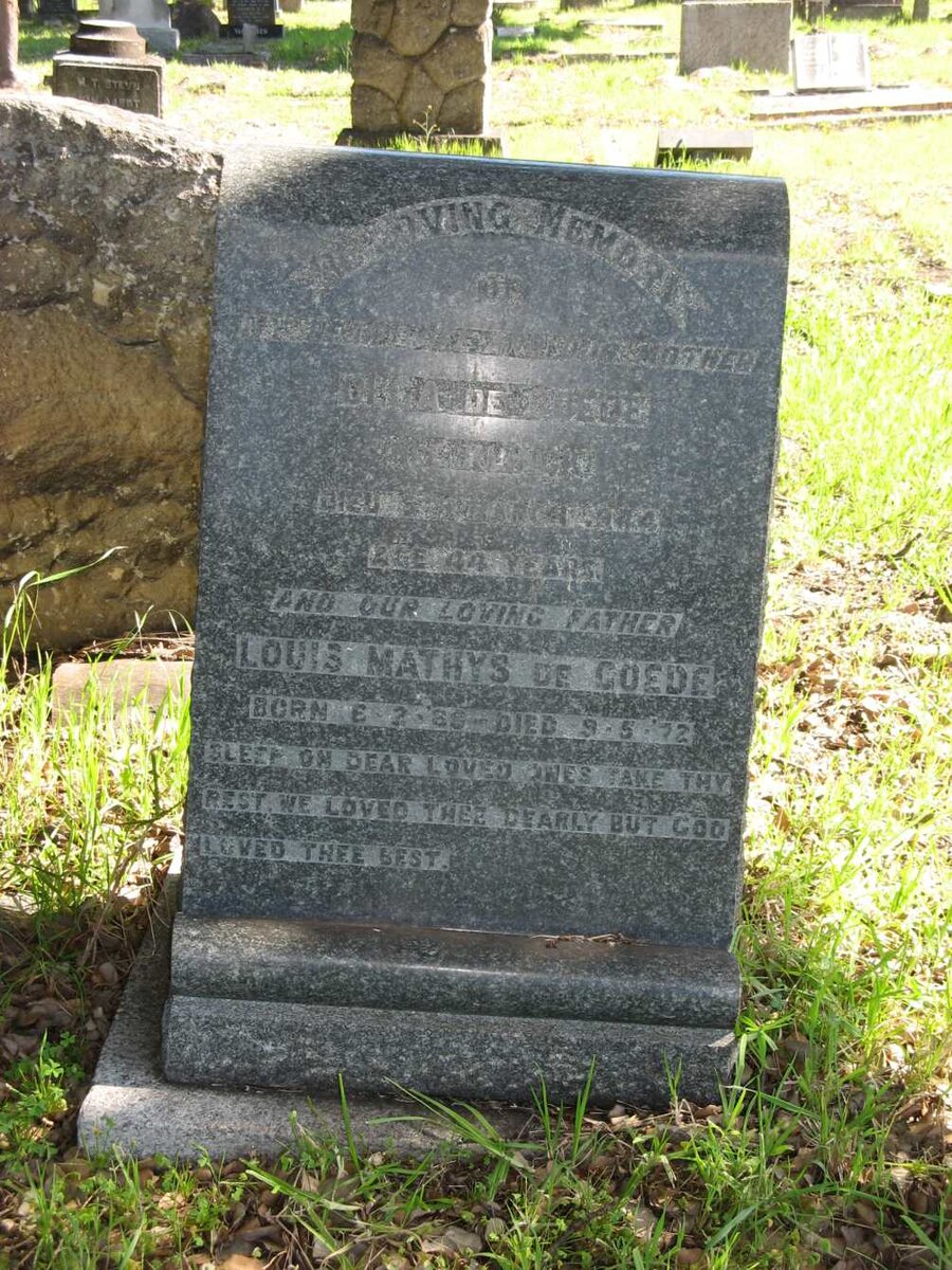 GOEDE Louis Mathys, de 1889-1972 &amp; Olga KLINCK -1944