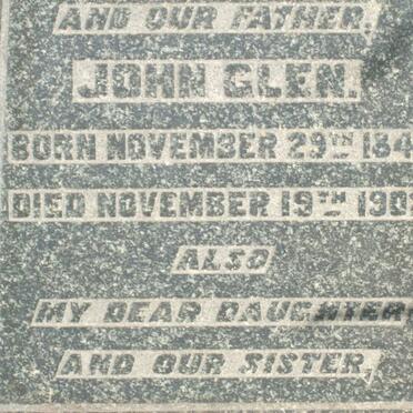 GLEN John 1842-1902