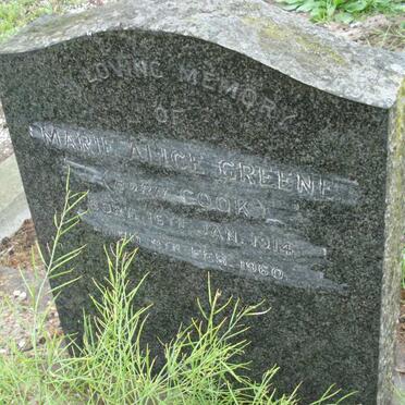 GREENE Marie Alice nee COOK 1914-1960