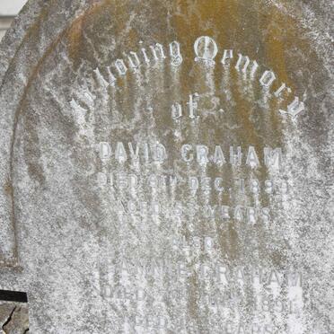 GRAHAM David -1899 :: GRAHAM Jeannie -1891