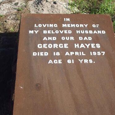 HAYES George -1957