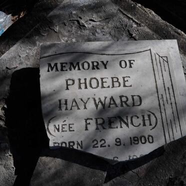HAYWARD Phoebe nee FRENCH 1900-