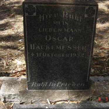 HACKEMESSER Oscar -1952