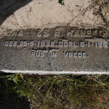 HANEKOM Johannes H. 1932-1948