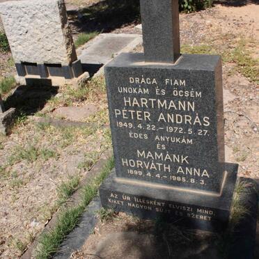 HARTMAN Peter Andras 1949-1972 :: MAMANK Horvath Anna 1899-1985