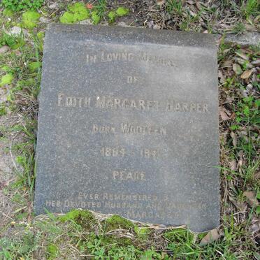 HARPER Edith Margaret nee WOOLLEN 1884-1941
