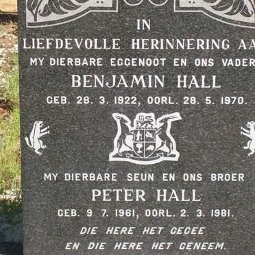 HALL Benjamin 1922-1970 :: HALL  Peter 1961-1981