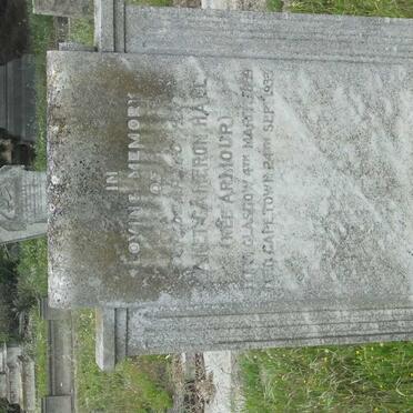 HALL Janet Cameron nee ARMOUR 18?9-1933