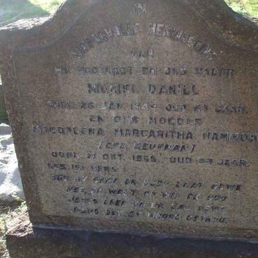 HAMMOND Michiel Daniel -1944 &amp; Magdalena Margaritha BEURMAN -1959