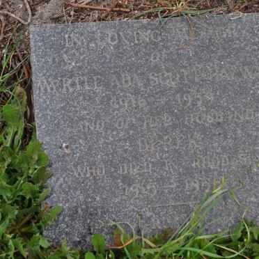 HAYWARD Derek, SCOTT 1915-195? &amp; Myrtle Ada 1916-1959