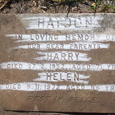 HAYDON Harry -1952 &amp; Helen -1972